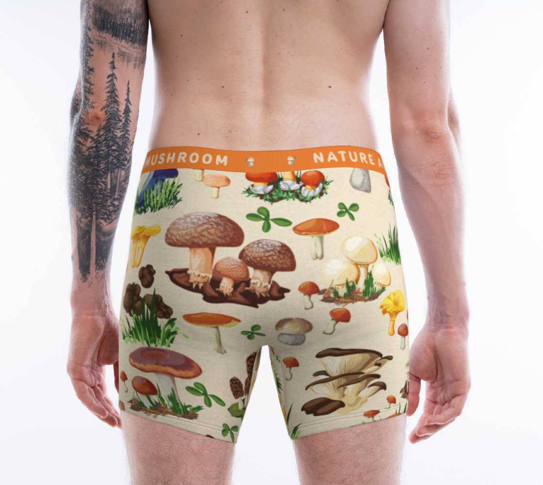 Mushroom Emoji Boxer Briefs for Men Mens Comfortable Underwear Mushroom Emoji Boxer Briefs for Men Mens Comfortable Underwear