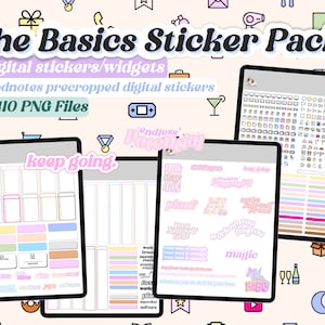 Digitale Planner Sticker - The Basics - Goodnotes Precropped Digitale Sticker und Icons