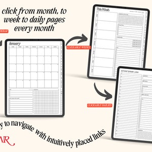 2024 Digital Planner - Portrait - Minimal - Goodnotes Planner - iPad ...