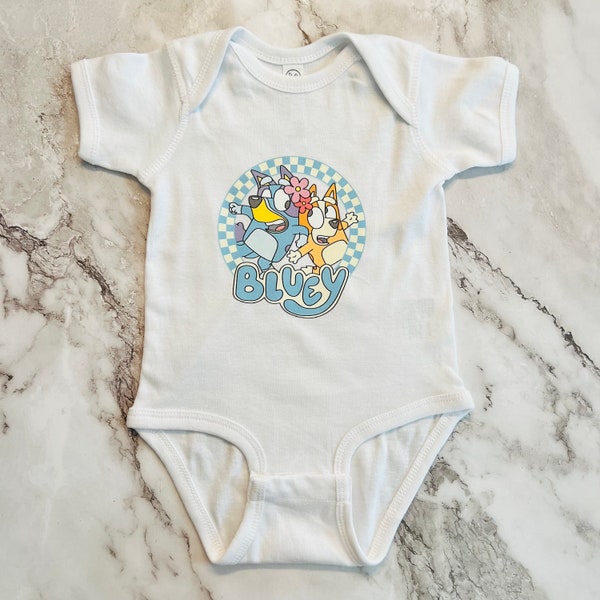 This adorable Kids Bluey Bingo Onesie with fixed hood and appliqué ears is NEW at Primark