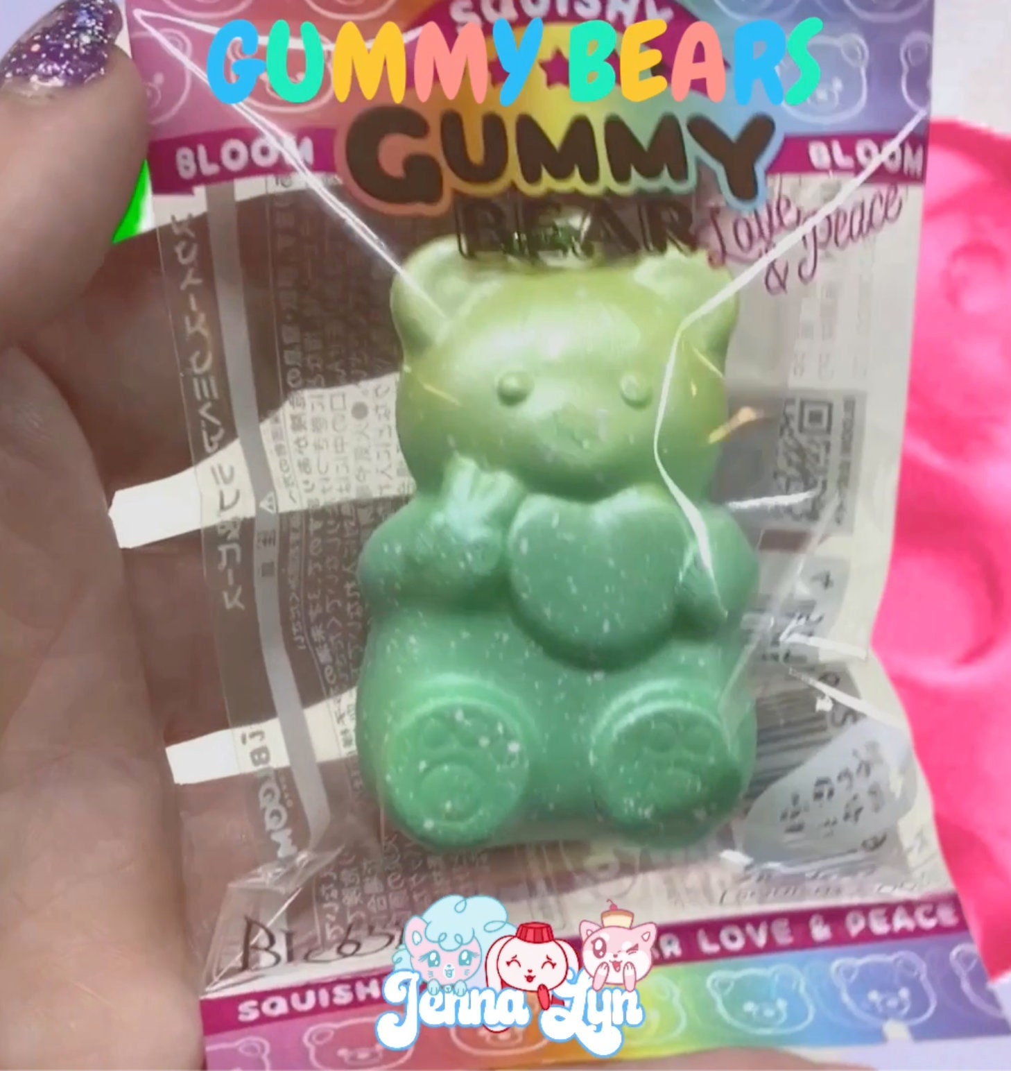ASMR and Anxiety Relief: Large Gummy Bear Squishy Delight 