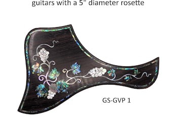 Taylor GS Mini & Travel Short Scale Guitar Pickguard Coloful Detailed Grapevine Inlay