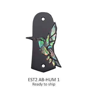 Cubiertas para tensor de mandolina Eastman con incrustaciones de colibrí de abulón y nácar