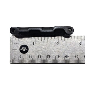 Adjustable Ebony Mandolin Bridge, Compensated Unslotted Saddle, Solid Brass Hardware Upgrade image 6