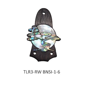 Truss Rod Cover Fits Taylor Guitar Rosewood Abalone Mother of Pearl Bonsai Moon Inlay Design Guitar Parts Guitar Accessories