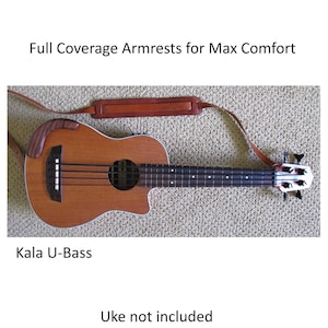 Ukulele Armrest, Custom Fit Solid Wood Uke Armrest for Ukuleles, Handcrafted Ukulele Accessories, Enhances Comfort and Tone, No Hardware