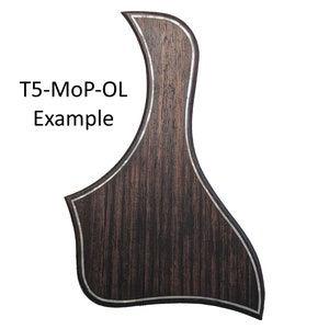 Pickguard Fits Taylor Guitar Rosewood Taylor Pickguard w/Mother of Pearl Outline Inlay Guitar Parts