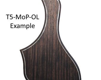 Taylor T5 Rosewood Pickguard w/Mother of Pearl Outline Inlay  (Fits 5.5" Diameter Rosette)