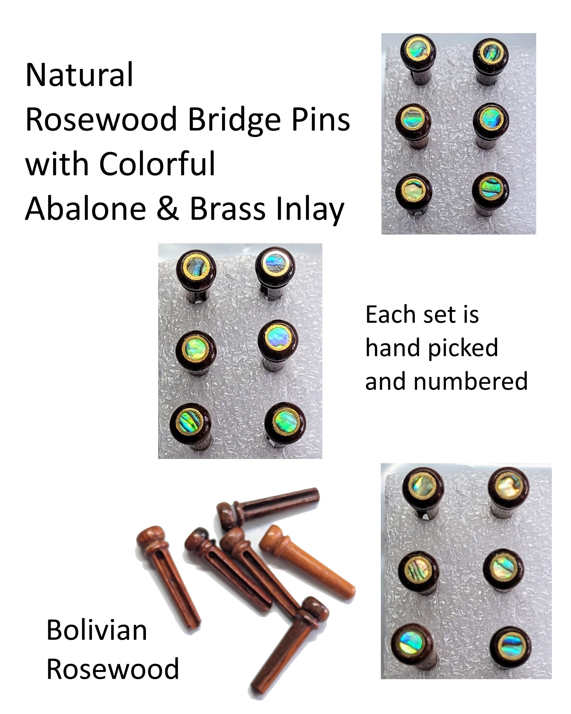 Bolivian Rosewood Shawl Pin and Ring Set