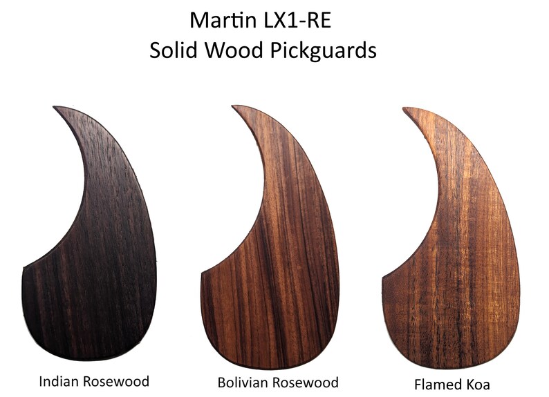 NEW Martin LX1 RE Pickguards Choice of Wood image 1