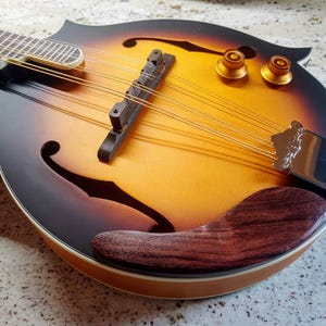 Mandolin Armrest Solid Wood - No Hardware Needed! Choice of Wood Mandolin Parts Mandolin Accessories