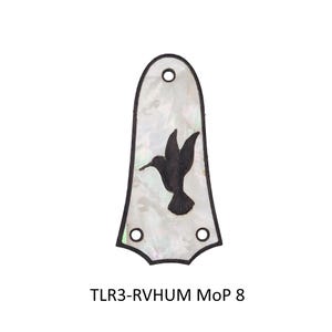 Taylor Guitar Truss Rod Cover | Mother of Pearl Abalone Hummingbird Design |Solid Rosewood