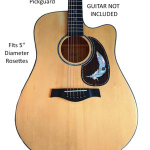 Guitar Pickguard Feather Design Mother of Pearl Inlay Guitar Accessories