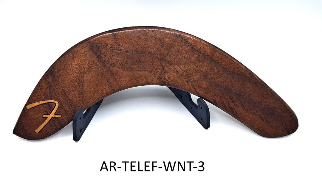 Telecaster Armrest Solid Walnut Plain or With Maple f Inlay Etsy