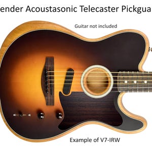 Pickguard Fits Fender Acoustasonic Telecaster Guitar Solid Wood Pickguard Handcrafted Guitar Parts Guitar Accessories Part Replacement