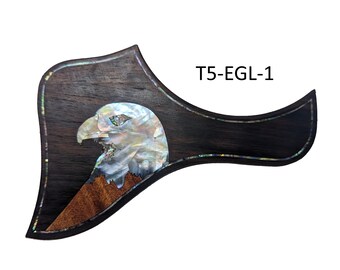 Taylor T5 Eagle Inlay Pickguard w/Mother of Pearl & Abalone (Fits 5" Diameter Rosette)