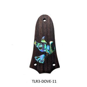 Mother of Pearl Dove Truss Rod Cover for Taylor Guitars: Handcrafted Rosewood