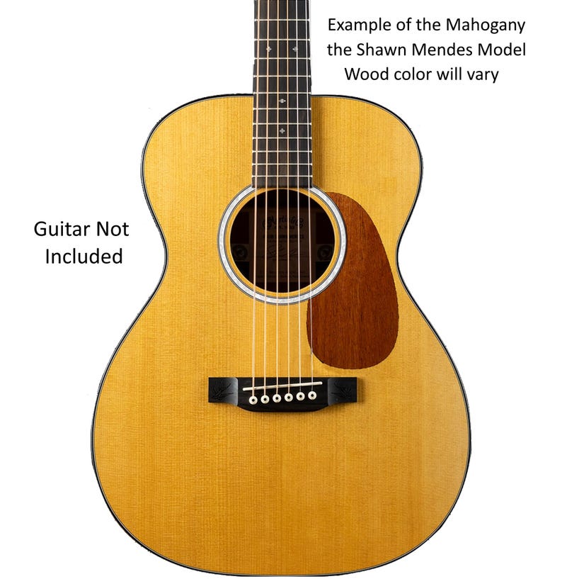 Fits Martin DJR-E Dreadnought Junior Guitar Pickguard | Rosewood Mahogany Handcrafted Replacement Guitar Parts & Accessories imagen 1