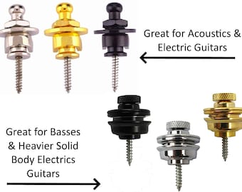 Guitar Strap Locks Choice of Style and Color