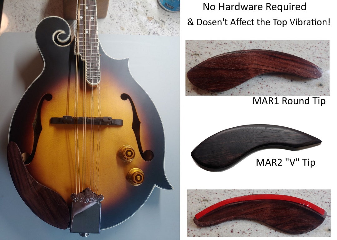 Mandolin Armrest Solid Wood No Hardware Needed Choice of Wood Etsy