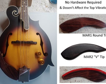 Mandolin Armrest Solid Wood - No Hardware Needed!  NEW Flamed Maple!