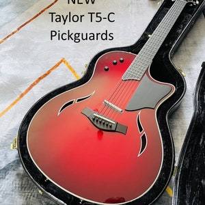 Pickguard for Taylor T5c Guitar | Custom Solid Wood Pickguard | Options | Guitar Parts & Accessories