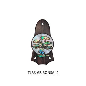 Cubierta de tensor para minibastidor Taylor GS con incrustaciones de luna Bonsai, accesorios de guitarra artesanales