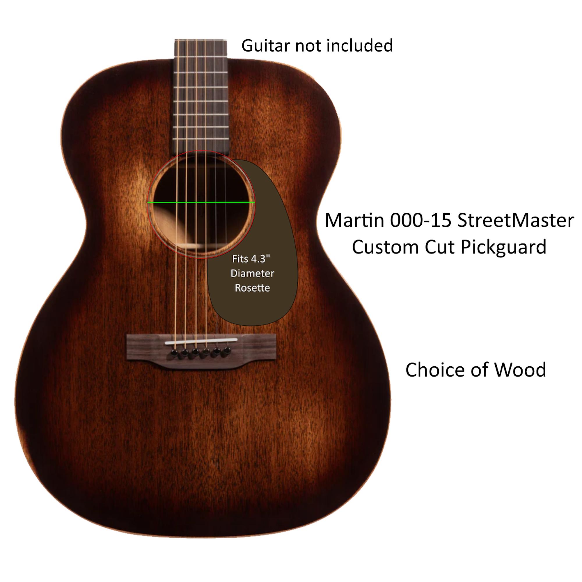 Wood Pickguard Fits Martin 000-15M Streetmaster Guitar Pickguard