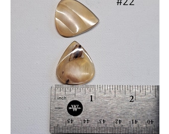 Turtle Shell Picks for Guitars and Mandolins – Highly Polished Custom Pick