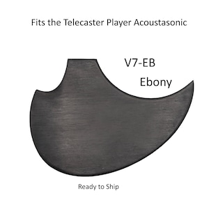 Acoustasonic Telecaster (Player) Pickguard | Solid Wood | Custom Guitar Part V7-EB