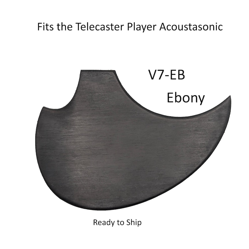 Acoustasonic Telecaster (Player) Pickguard | Solid Wood | Custom Guitar Part V7-EB