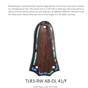 Truss Rod Cover Fits Taylor Guitars Solid Rosewood Abalone Outline Inlay Custom Truss Rod Cover Guitar Accessories Guitar Parts