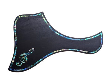 Gorgeous Taylor GS Mini Pickguard w/Abalone Outline and Clef Inlay -Optional Truss Rod Cover