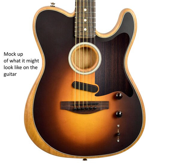 Fender Acoustasonic Telecaster Solid Wood Pickguards V4 Etsy