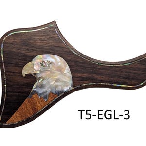 Pickguard Fits Taylor Guitars Eagle Mother of Pearl & Abalone Custom Pickguard Wood Guitar Pickguard Guitar Accessories Guitar Parts