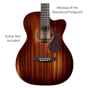 Fits Martin DJR-E Dreadnought Junior Guitar Pickguard | Rosewood Mahogany Handcrafted Replacement Guitar Parts & Accessories imagen 4