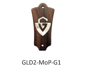 Guild Truss Rod Cover Rosewood & Abalone or White Mother of Pearl "G" Logo