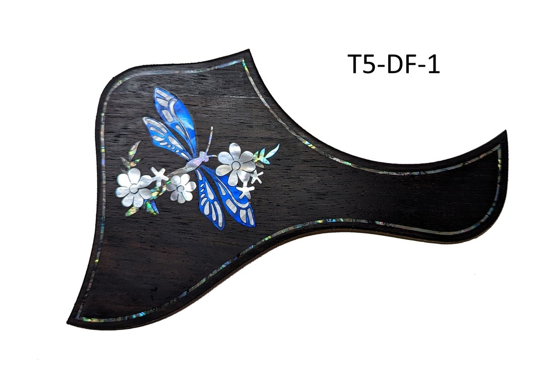 Taylor T5 Dragonfly and Flower Pickguard W/mother of Pearl & Abalone ...