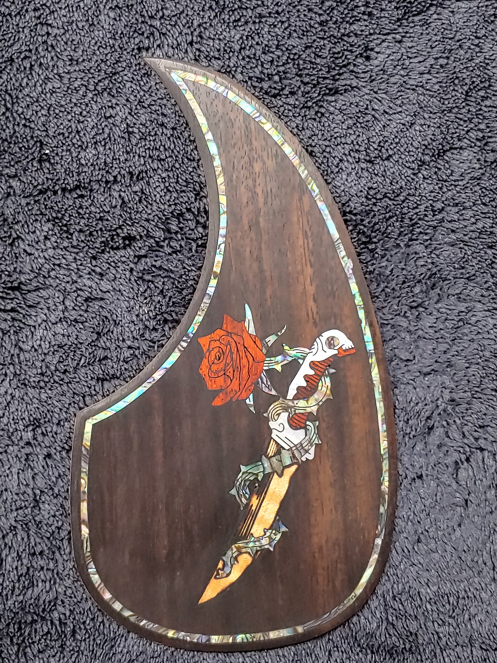 Handcrafted Guitar Pickguards Designs w/Real Mother of Pearl & Etsy