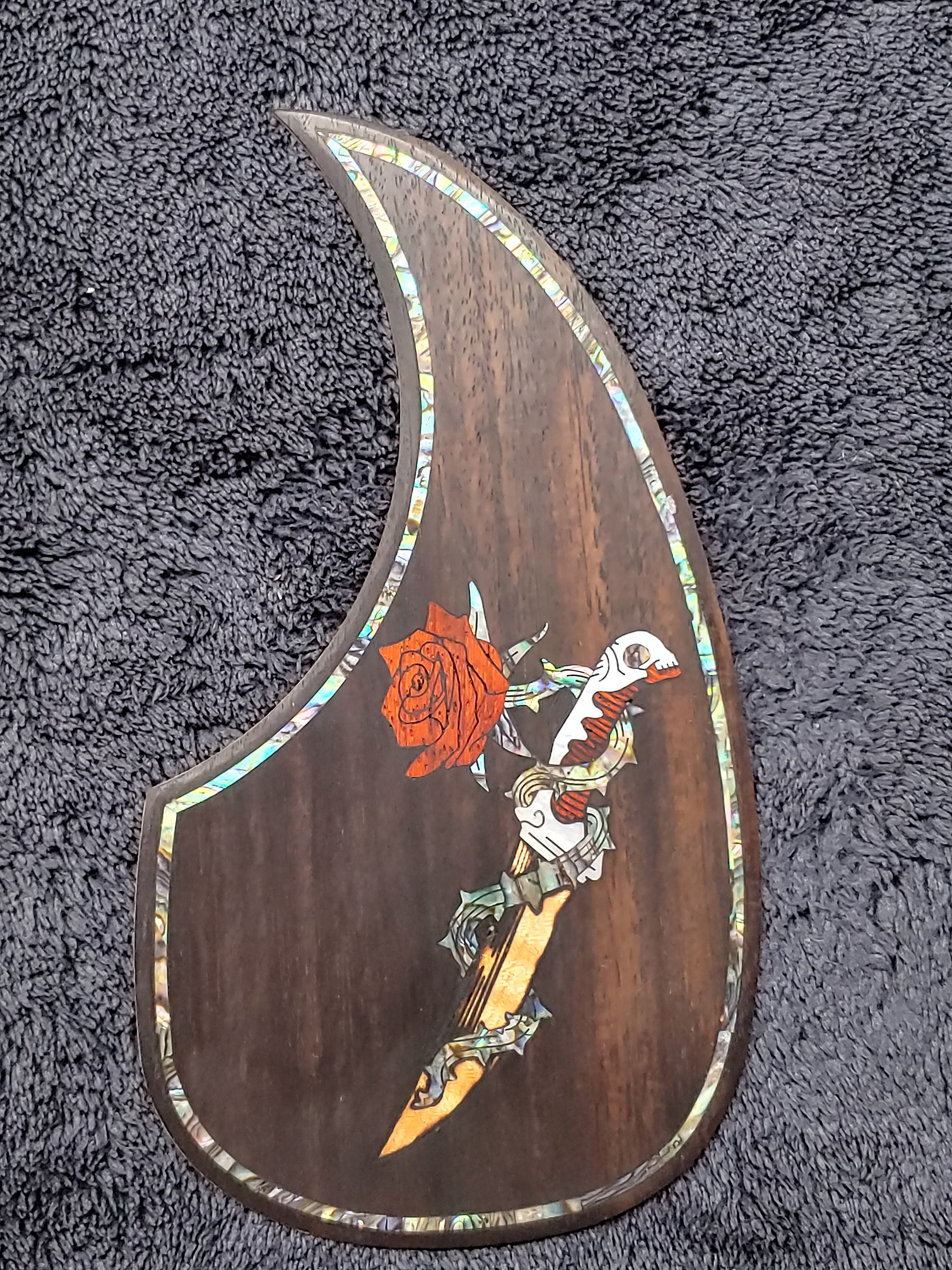 Custom Made Guitar Pickguards w/Real Mother of Pearl & Abalone Etsy