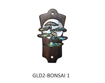 Rosewood Truss Rod Cover for Guild Guitars: Mother of Pearl Bonsai Moon Inlay