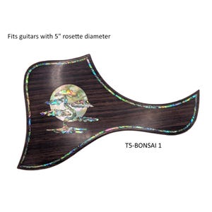 Taylor Guitar Pickguard: Rosewood Bonsai & Moon Abalone Inlay