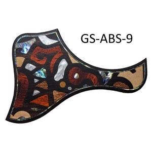 Taylor GS Mini Guitar Pickguard Rosewood Abalone Mother of Pearl Inlay Abstract Design Handcrafted Guitar Accessory