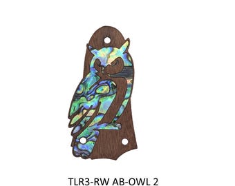 Taylor Guitar Truss Rod Cover  Fits GS Mini– Abalone Mother of Pearl Owl Inlay