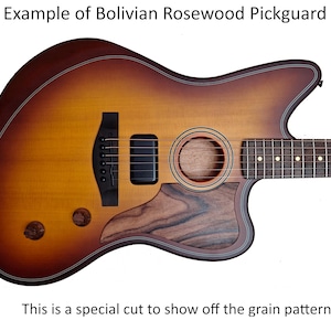 Pickguard for Fender Acoustasonic Jazzmaster | Guitar Parts | Custom Natural Solid Wood Pickguard