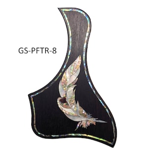 Fits Taylor GS Mini Guitar Pickguard Feather Design Mother of Pearl Inlay