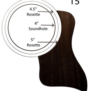 Taylor Twill Cut Solid Rosewood Pickguards NEW VERSION image 4