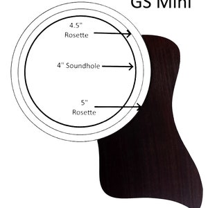 Taylor Twill Cut Solid Rosewood Pickguards NEW VERSION image 2