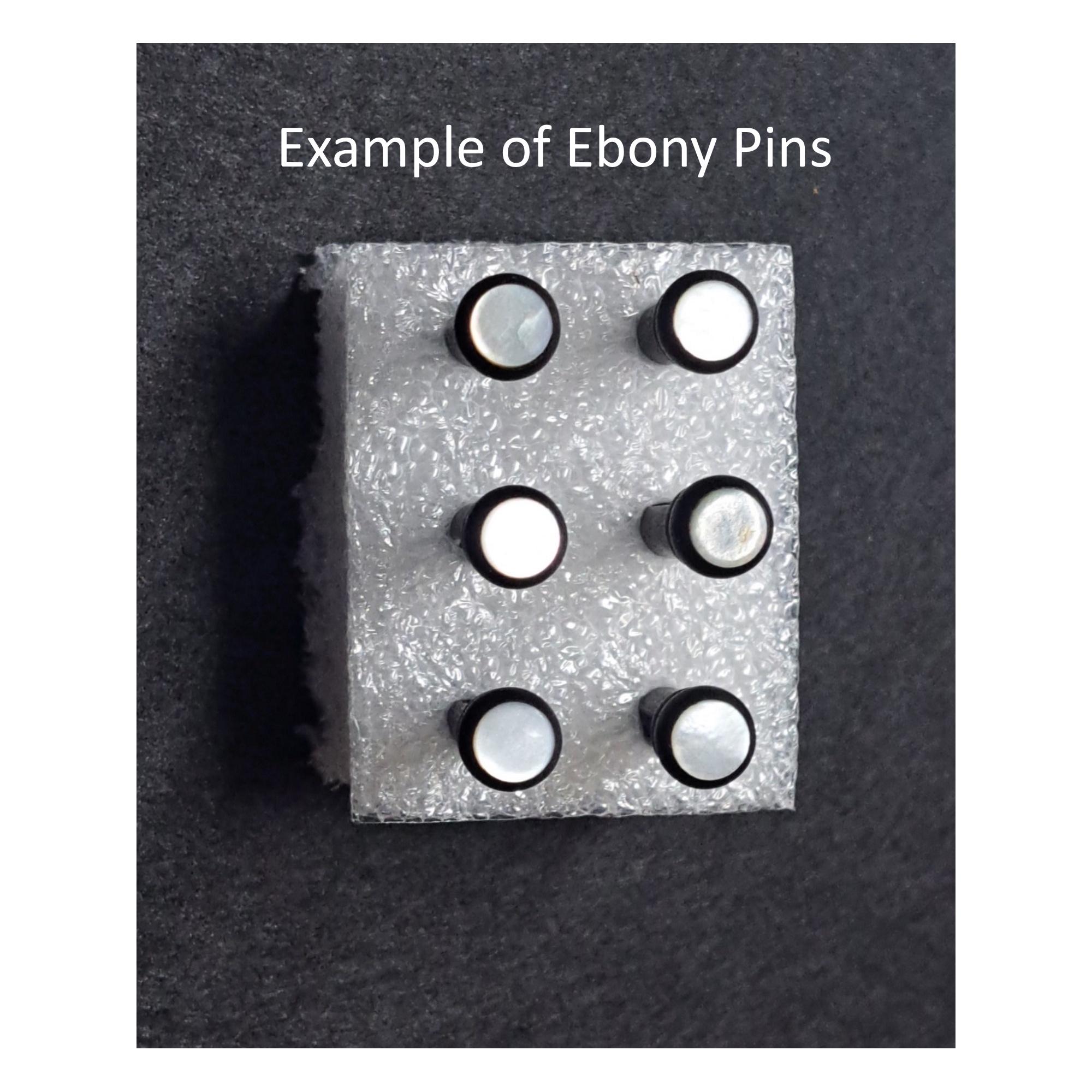 Pirolini Per Ponte Chitarra Waverly In Ebano – Set Da 6, Non Slittanti