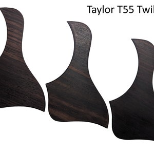 Taylor Twill Cut Solid Rosewood Pickguards NEW VERSION image 5